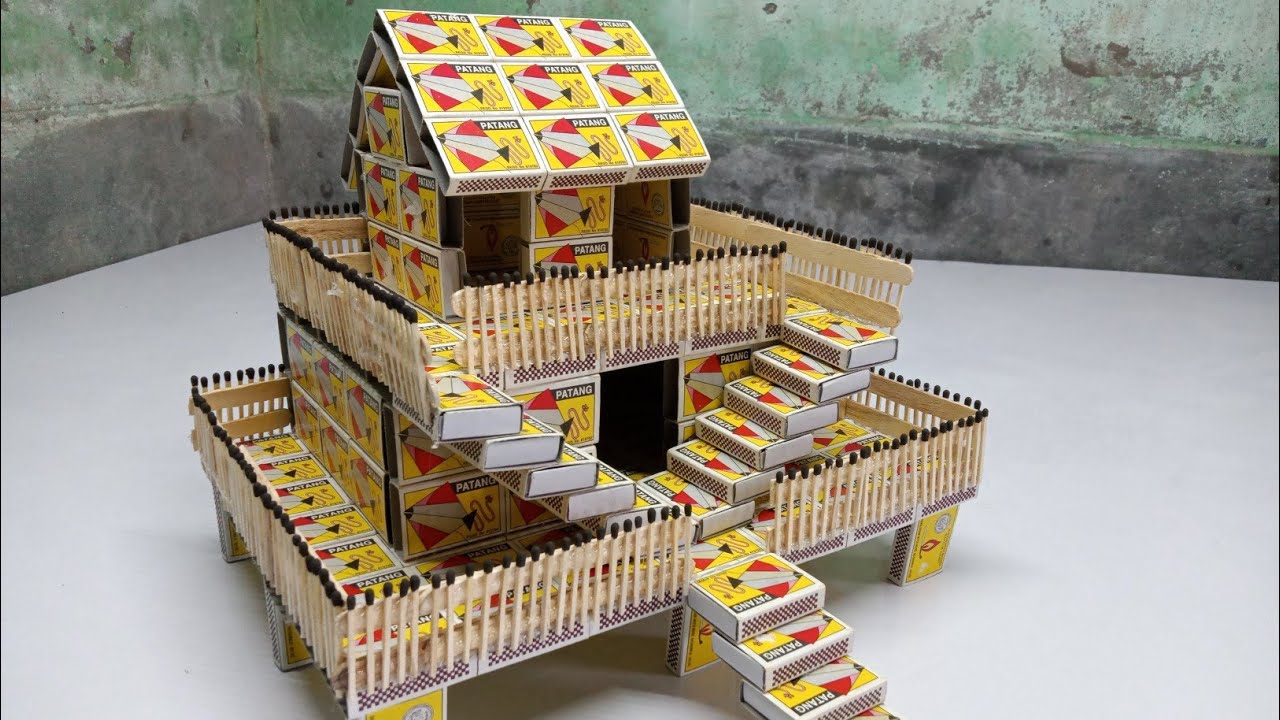 How to make matchbox house at home.कैसे वानाऐ matchbox house, YouTube