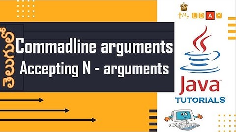 1.7.5. accepting n number of arguments in command line in java  tutorial in TELUGU