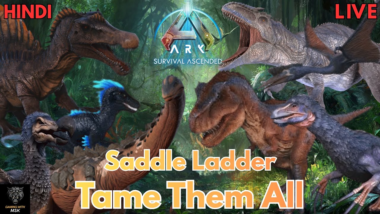 Ark Ascended ! New CHALLENGE [SADDLE LADDER ] SERIES CONTINUES ON |Day 4