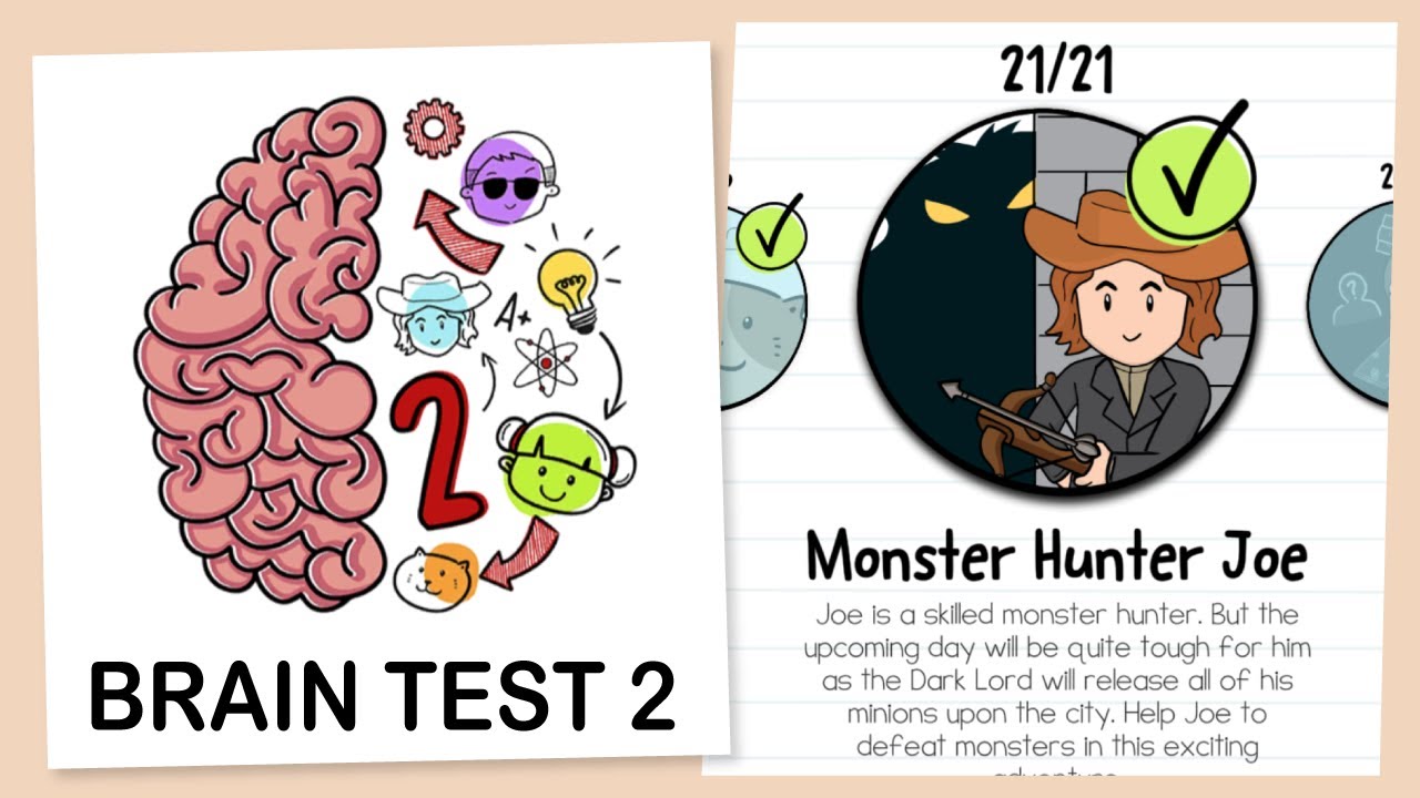 Brain Test 2 Monster Hunter Joe Answers All Levels 1-21