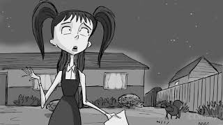 Frankenweenie - Elsa and Victor in the back yard - Storyboard animatic