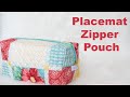 Create a zipper pouch from placemat