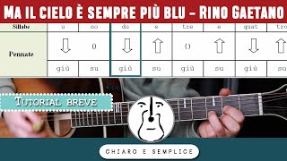 Ma il cielo è sempre più blu -  Tutorial chitarra