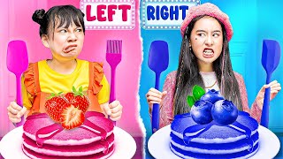 Baby Doll Will Choose Left Or Right? Blue Cake Vs Red Cake Challenge | Baby Doll & Friends