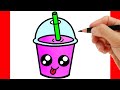 Wie zeichnet man Milchshake EINFACH - KAWAII SLUSH SELBER MALEN - EINFACH UND SÜß von Rizzo Chris