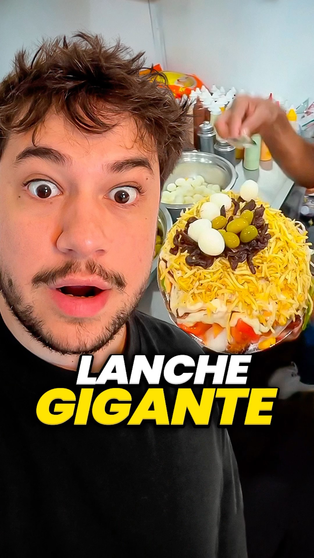 lanche GIGANTE! #livedobrino #humor #MundinhoBrino