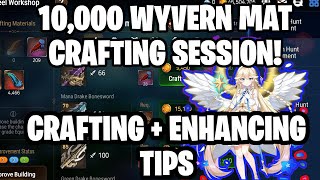 10k+ WYVERN MAT CRAFTING SESSION!! - MORE CRAFTING TIPS - Epic Seven