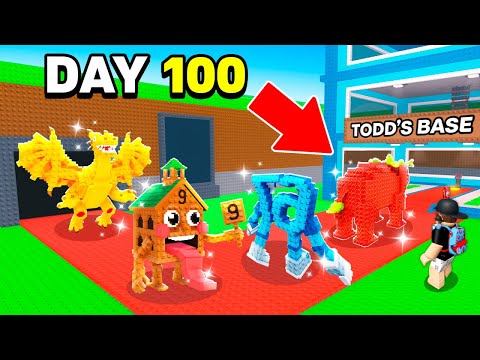I Spent 100 DAYS In Steal A Brainrot!! (Roblox)