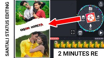 Santali Short 2 Photo White Status Editing in Kinemaster |