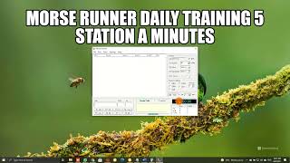 Morse Runner 5 Station A Minutes Daily Training for CW Contest #BangsaMorseCode