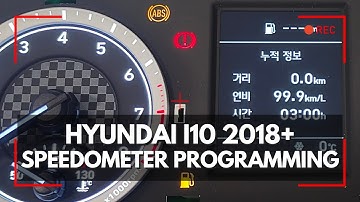 Hyundai I10 2018+ Dash speedometer programming | Read & Write Eeprom by OBD2 or Dash Plug with FORZA