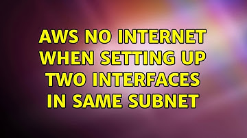 AWS No internet when setting up two interfaces in same subnet