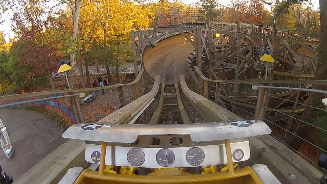 Flying Turns Front Seat On Ride Hd Pov Knoebels Amusement Resort Youtube 