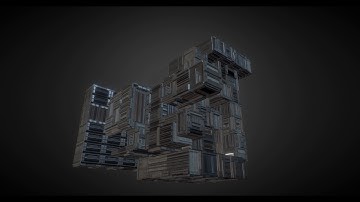 Modular Sci-Fi Set (wip 7) - Perspective 1