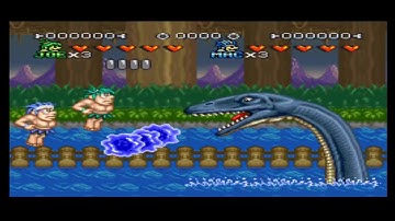 Joe & Mac II [Super Nintendo - intro | music | demo gameplay]