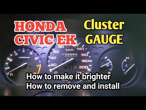 Honda Civic EK: Brighter Cluster Gauge