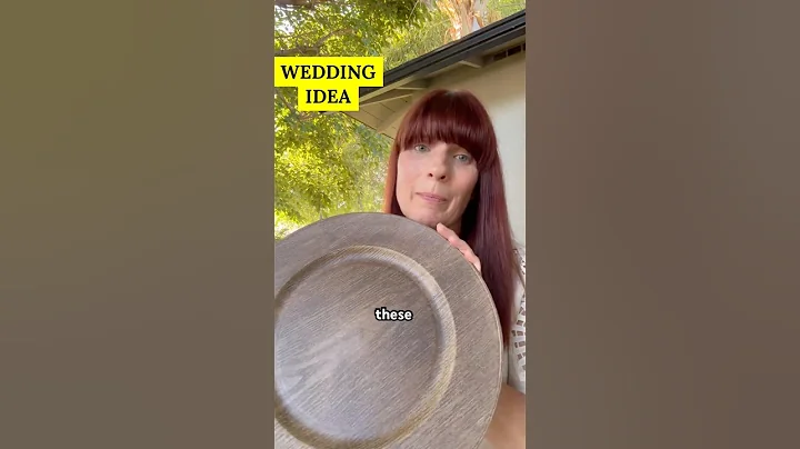 Wedding decor on a dime.Beautiful charger plates.#weddingdecor #wedding #weddingbudget #savingmoney