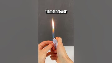 Lighter into Mini Flamethrower Trick! #shorts #lighter #fire #lifehacks