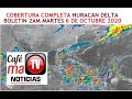 CENTRO NACIONAL DE HURACANES "BOLETIN 2AM HURACAN DELTA" [MARTES 6/10/20]