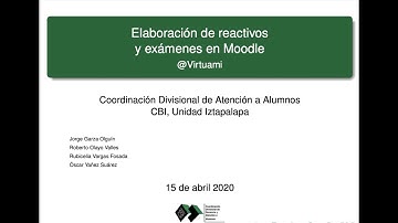 Reactivos en Moodle: Respuesta corta
