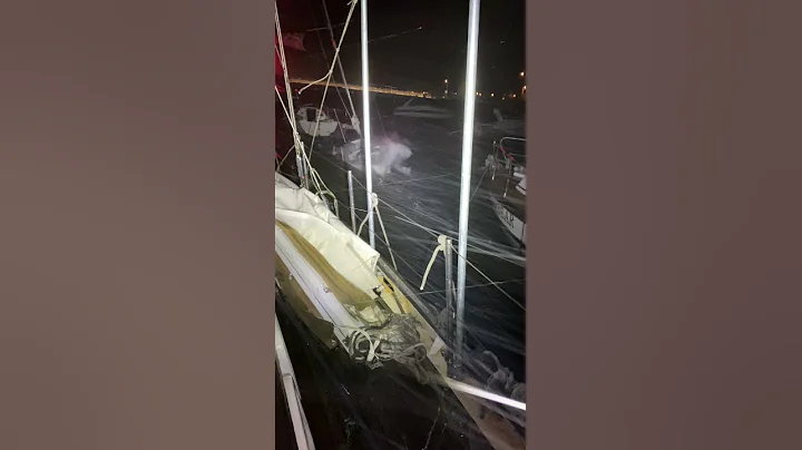Poole pontoon storm