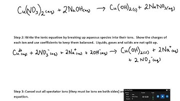 Ionic and Net Ionic Equations video