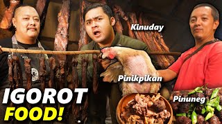 EXTREME Filipino IGOROT Food of BENGUET! Eating PINIKPIKAN, ETAG and PINUNEG!