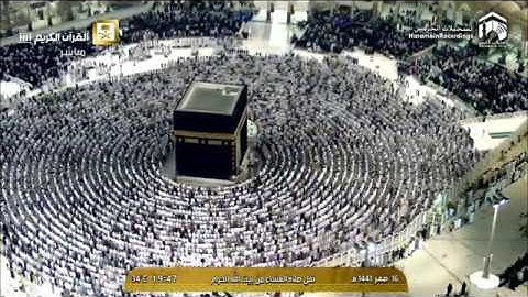 صلاة العشاء الثلاثاء 16-2-1441هـ وتلاوة رائعة من أواخر سورة الرحمن