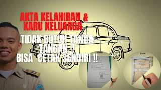 Kartu Keluarga dan Akta Kelahiran |Tidak Butuh Tanda Tangan!! Udah Bisa Cetak Sendiri!!
