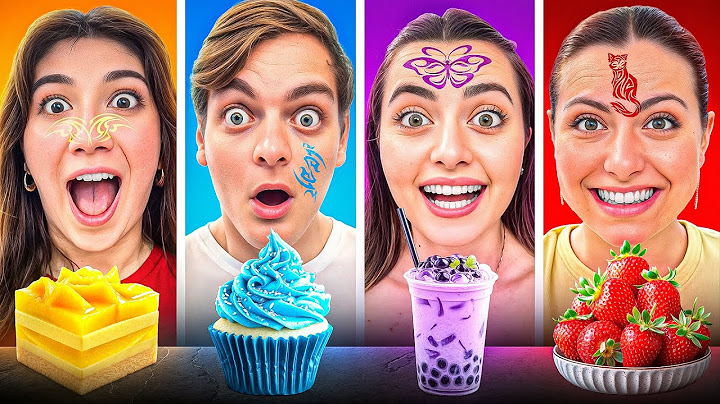 MANGIAMO SOLO CIBO DEL COLORE DEL NOSTRO TATUAGGIO CON TUTTI I NOSTRI AMICI PER 24 ORE! 🎨