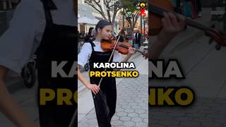 Karolina Protsenko Violin 🌸 DNA 🧬 BTS 🥰 #shorts #cover #violin