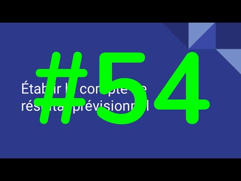 Vidéo: Comment établir Un Compte De Résultat Prévisionnel