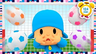 ⚽ POCOYO ENGLISH  Vehicles And Color Balls [124 min] Full Episodes |VIDEOS and CARTOONS for KIDS