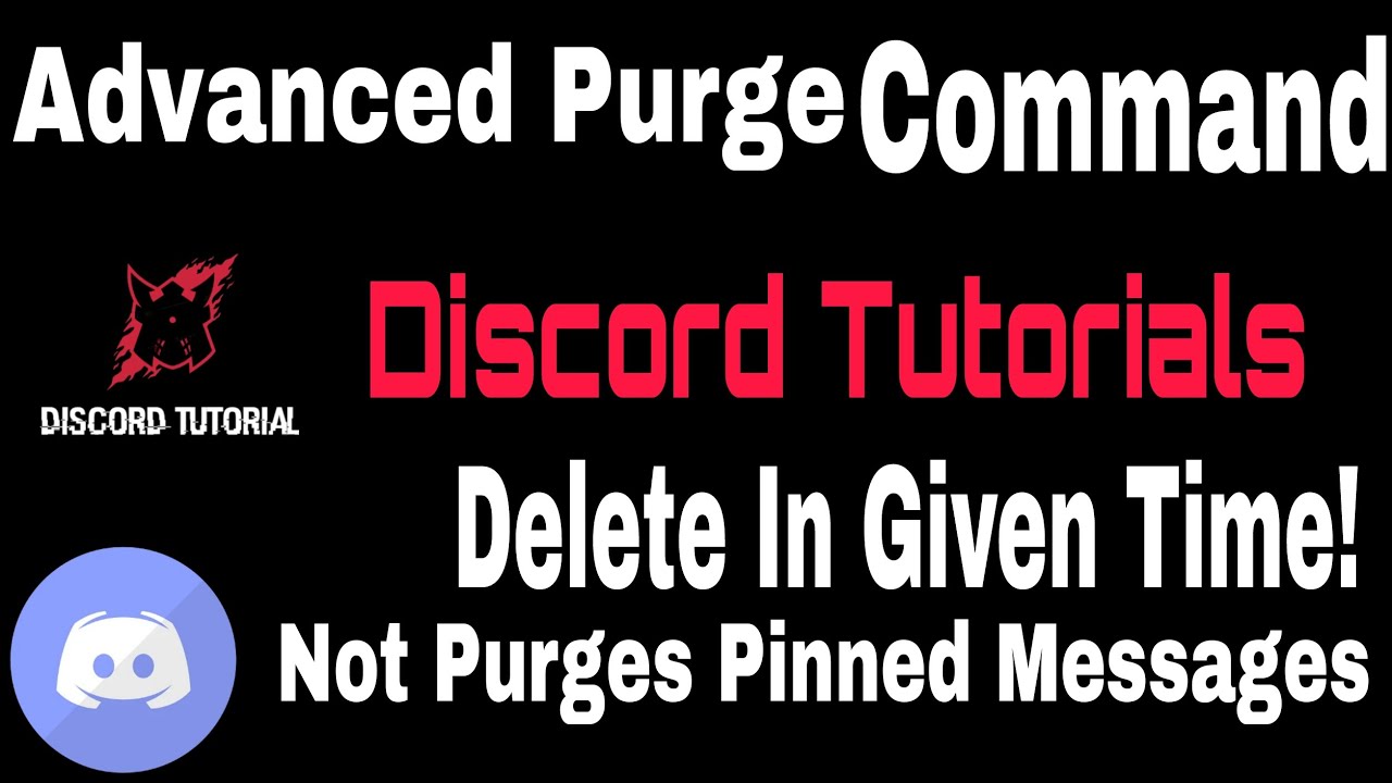 Advanced Purge Command | Not Purges Pinned Messages | BDFD | Discord