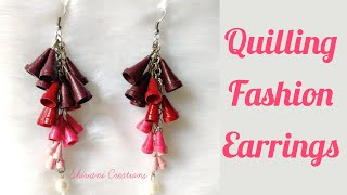 Quilling Earrings/ Paper Quilled Fasion Jewellery/ #SHORTS