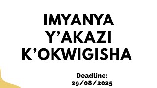 Imyanya Yakazi Kokwigisha