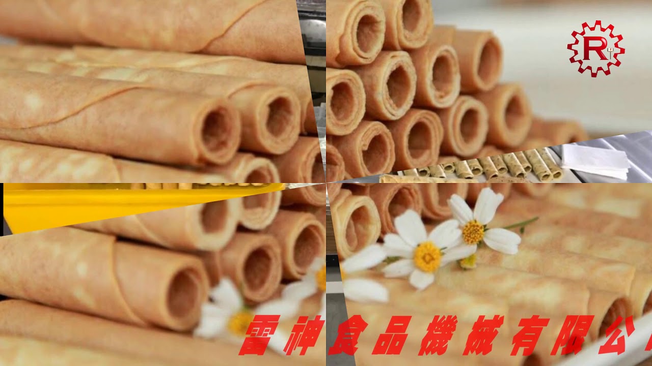 雷神食品機械有限公司-八模半自動蛋捲機