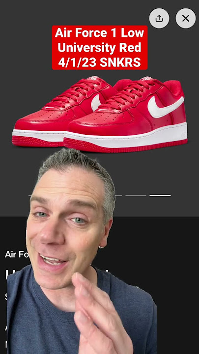 Nike Air Force 1 Low University Red Men's - 845053-100 - US