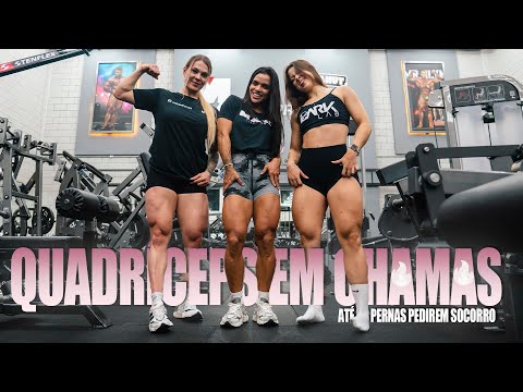 TREINO DE QUADRÍCEPS INSANO COM RAFA SANTANA E LARI LIEBL | VIT VIANA