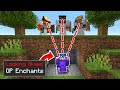 Minecraft Manhunt But When Hunters Look at Me I Get OP Enchants...
