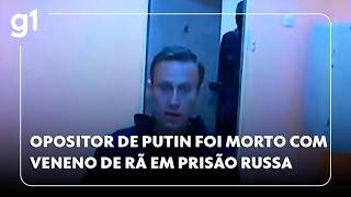 JH: Alexei Navalny, opositor de Putin, morreu envenenado com toxina de rã em prisão russa