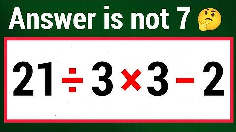 Most people Get This Math Question Wrong | Simplify PEDMAS Question 