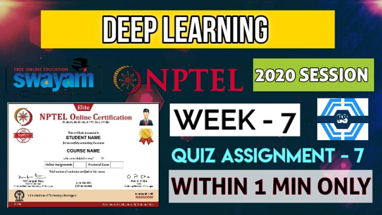 nptel deep learning