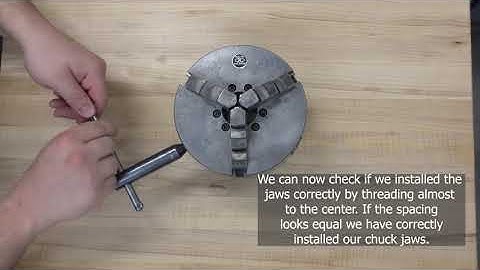3 jaw chuck setup