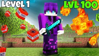 I Survived Level 1 To Level 100 Minecraft Natural Disasters | MCPE HINDI