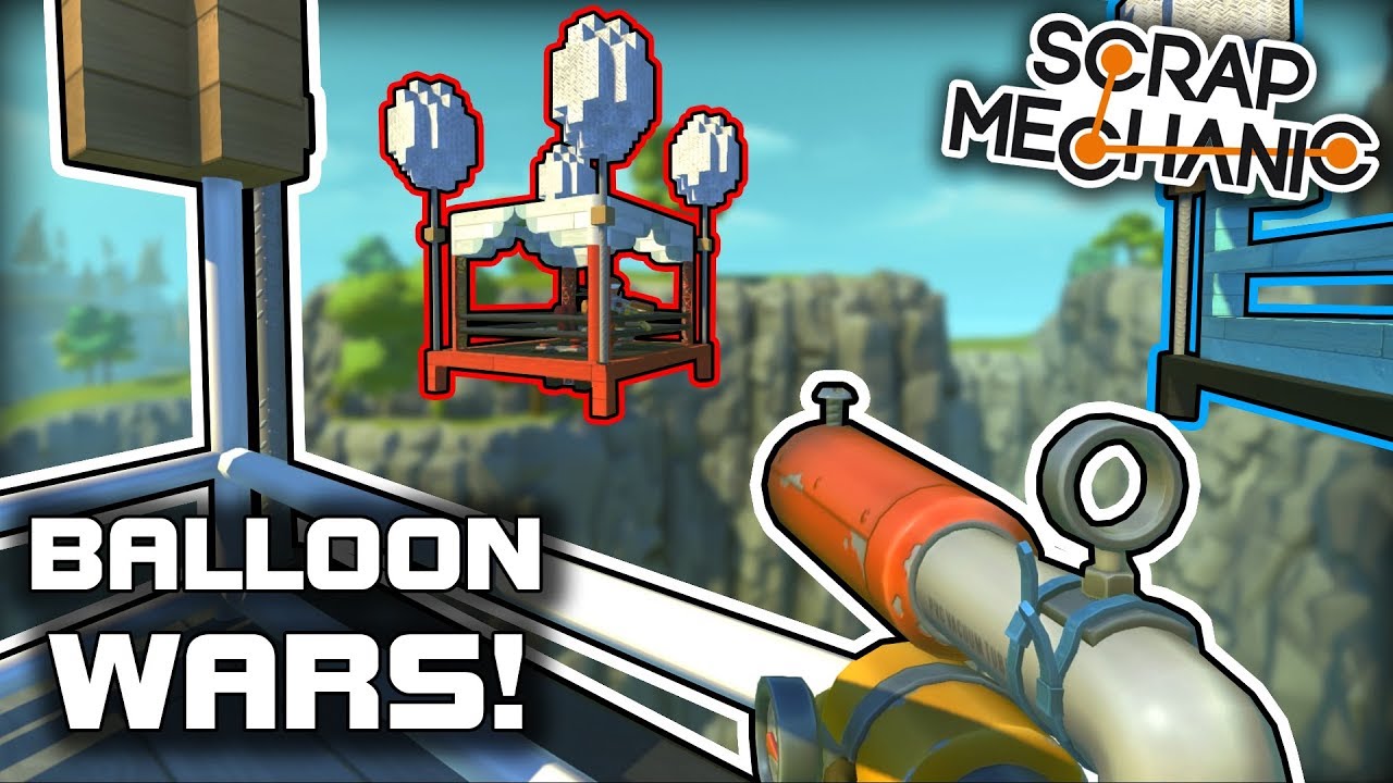 Sky Platform Balloon Wars! (Scrap Mechanic #324)