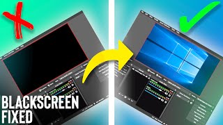 how to fix obs studio display capture black screen | obs studio monitor capture issue fix easy 2021