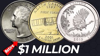 Unbelievable! 3 Quarter Dollar Coins Valued at $1 Million Each! - Coins Worth A Lot Of Money!