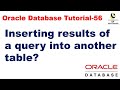 Inserting results of a sql query into another tableinserting data into a table from another table