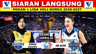 HYUNDAI HILLSTATE vs IBK ALTOS Live | Megawati's Korean League Schedule Today | Megawati Today 📝